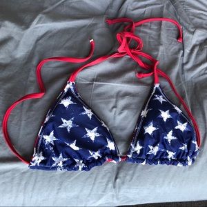 American Flag Bikini Top